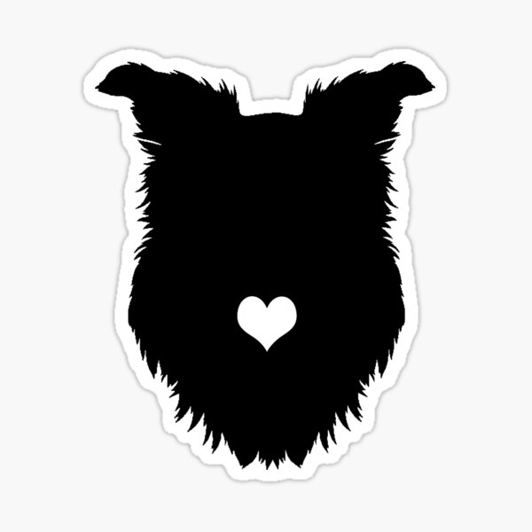 Item preview, funny australian shepherd heart dog black   designed and sold by alaechamlal.