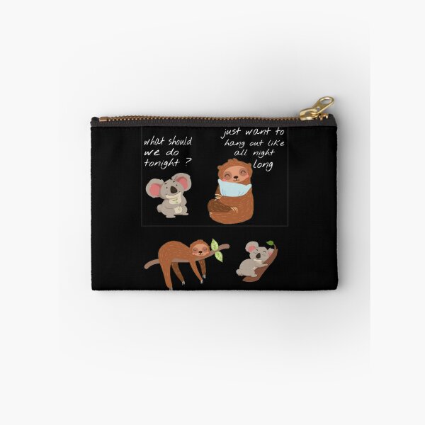 Item preview, Koala and sloth having a funny chat t shirts, koala and sloth funny T-shirts, koala and sloth funny mask, koala and sloth funny phone cases, koala and sloth funny shower curtains designed and sold by Poussyarts.