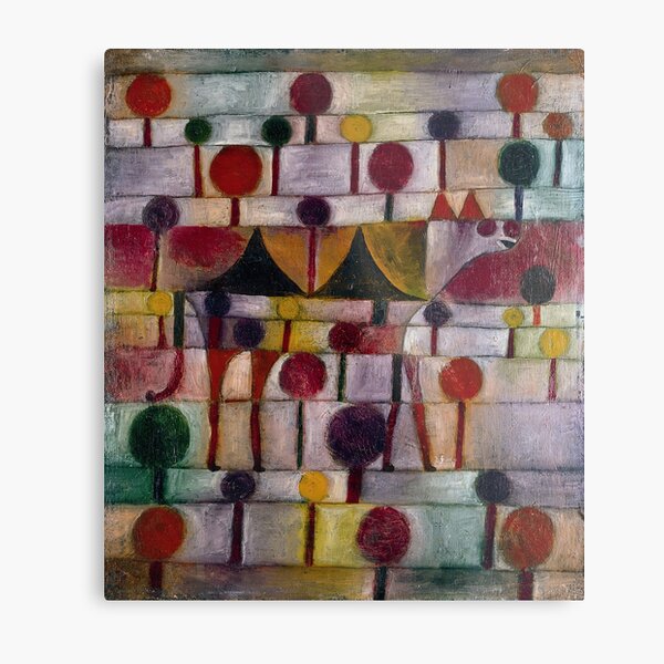 Kamel (in rhythm. Baumlandschaft), Paul Klee Metal Print