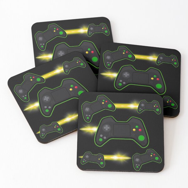 Item preview, Green Video Game Controller designed and sold by FiveDucklings.