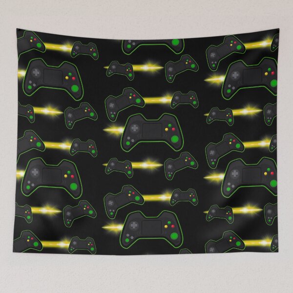 Item preview, Green Video Game Controller designed and sold by FiveDucklings.