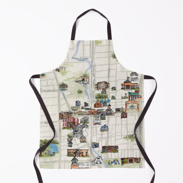 Item preview, Downers Grove Illustrated Map designed and sold by sydneymusselman.