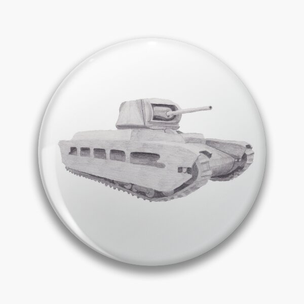 Item preview, A12 Matilda II British Tank - Hand Drawn designed and sold by Imminentfate.