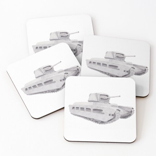 Item preview, A12 Matilda II British Tank - Hand Drawn designed and sold by Imminentfate.