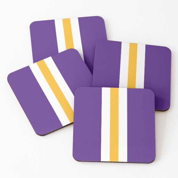 Item preview, Copy of Retro American Basketball Stripes LA, Purple, White, Yellow   designed and sold by Sporting Colour.