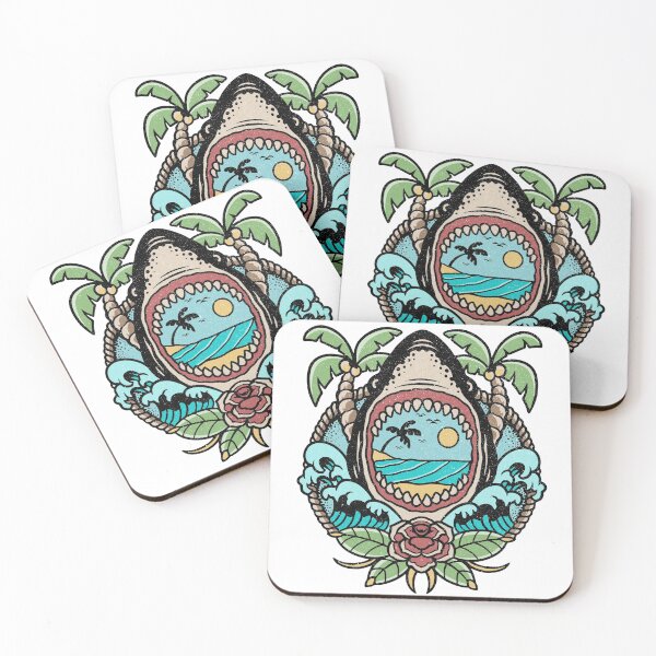 Item preview, Shark ​Summer Palm Beach designed and sold by Cuatcho.