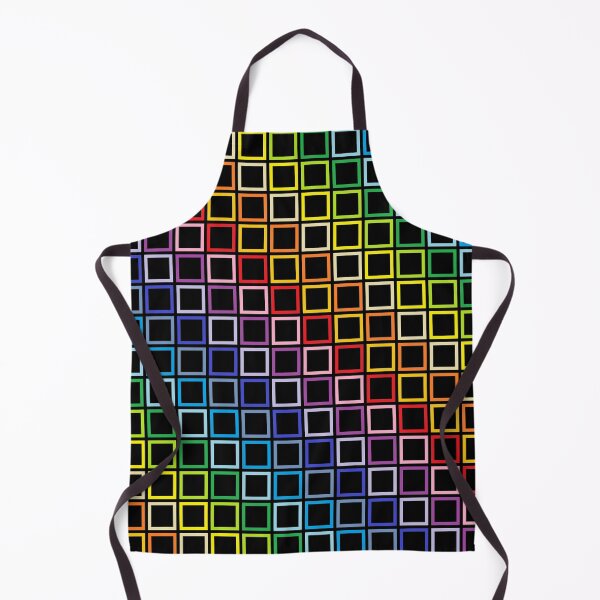 Item preview, Broader Spectrum Rainbow Outlined Squares Black designed and sold by lornakay.
