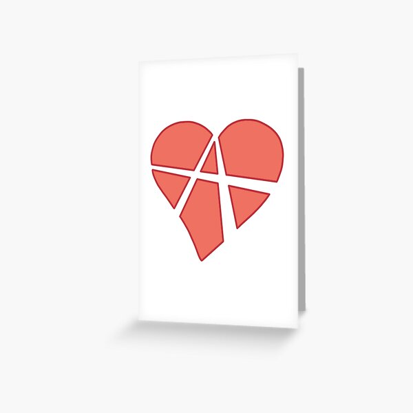 Relationship Anarchy Heart Greeting Card