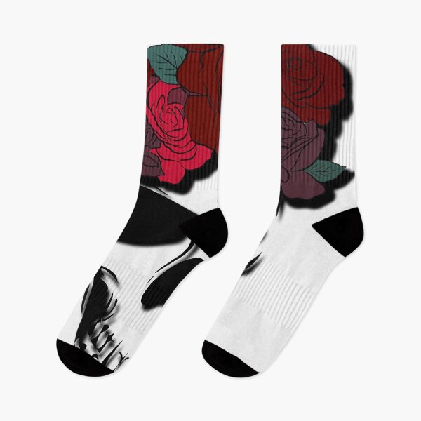 Item preview, skull print in black and roses Graphic  designed and sold by BlancaQstyle.