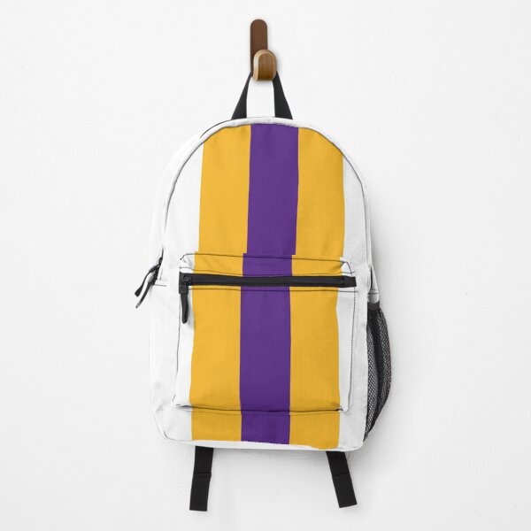 Item preview, Retro American Basketball Stripes LA, White, Yellow, Purple designed and sold by Sporting Colour.