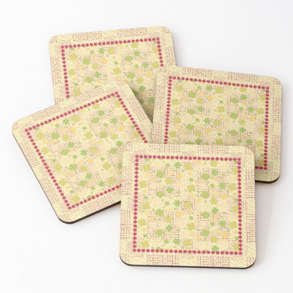 Item preview, Beautiful floral design, springtime shades of yellow and green with red designed and sold by Susan Marie Williams.