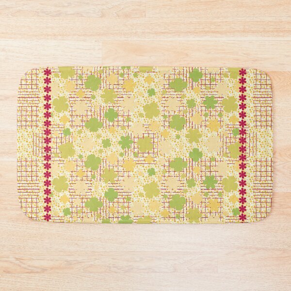 Item preview, Beautiful floral design, springtime shades of yellow and green with red designed and sold by Susan Marie Williams.