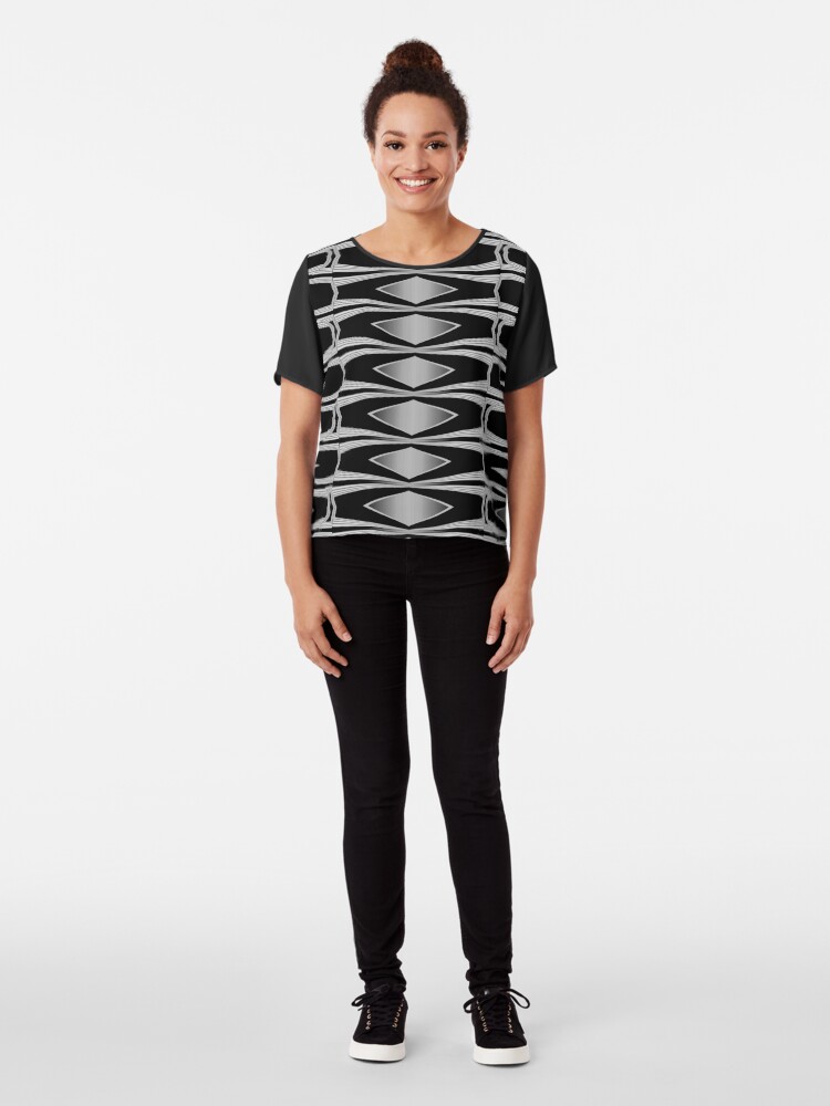Alternate view of LaFara Caesarian XIII Chiffon Top