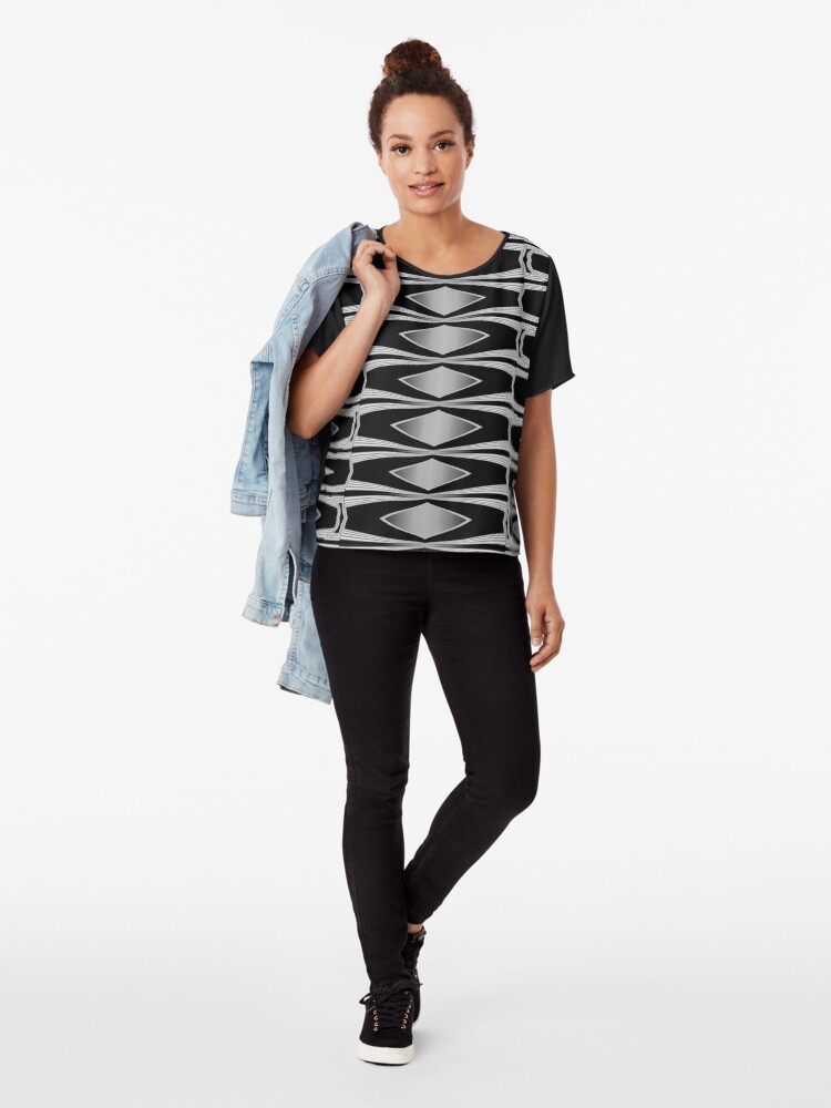 Alternate view of LaFara Caesarian XIII Chiffon Top