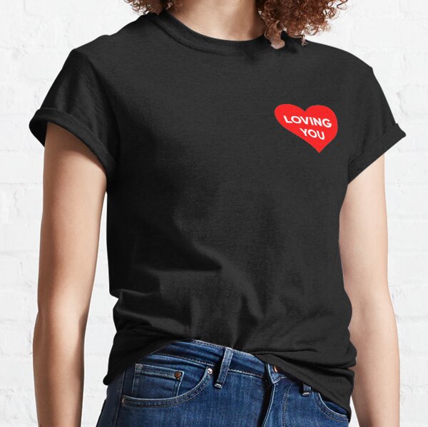 Loving You Heart Pattern Classic T-Shirt