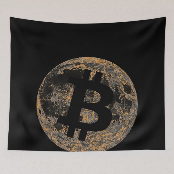 Item preview, Bitcoin Moon designed and sold by OroboroCustom.