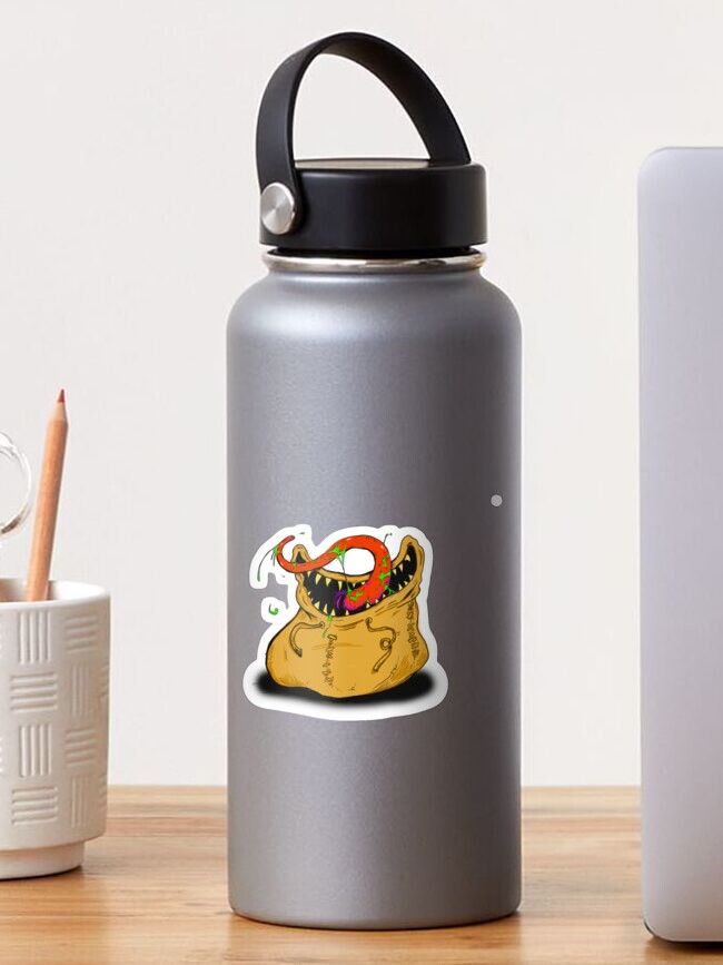 Thumbnail 1 of 3, Sticker, Bagsy the Hungry Boy designed and sold by homebrewD.