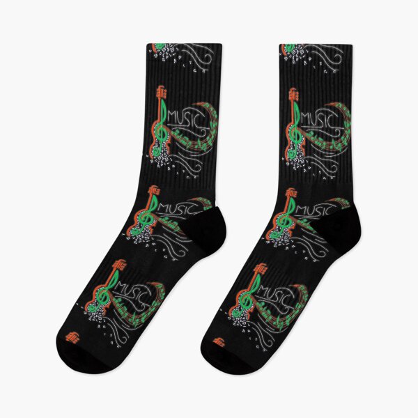 Item preview, MUSIC (Orange/Green) designed and sold by Elle  Hazlett.