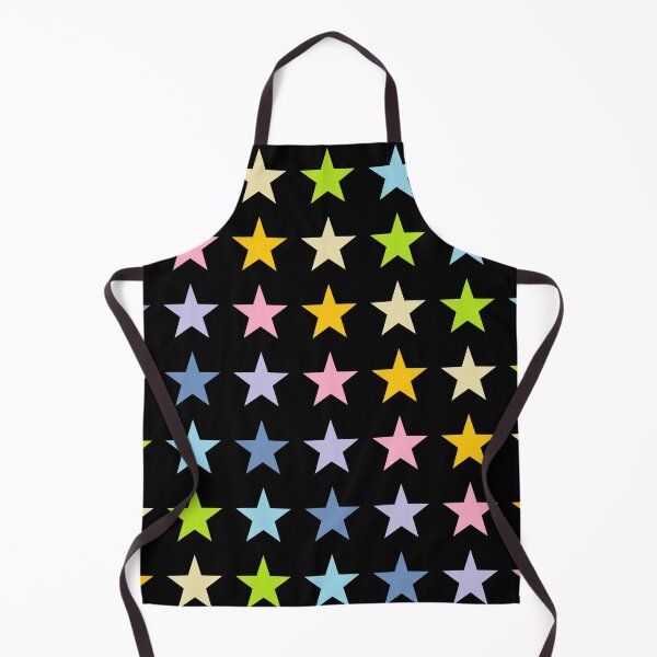 Item preview, Pastel Rainbow Stars Black designed and sold by lornakay.