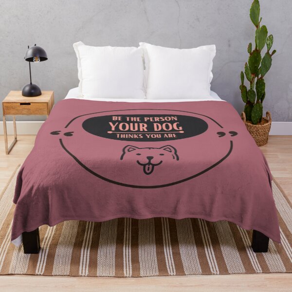 Item preview, Be the person your dog thinks you are - Light Pink/Burgandy 2 designed and sold by Live2211.