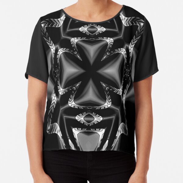 Black Diamond Chiffon Top