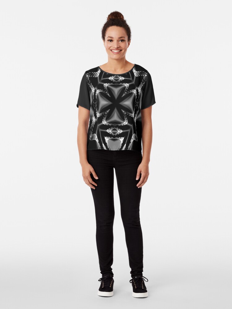 Alternate view of Black Diamond Chiffon Top