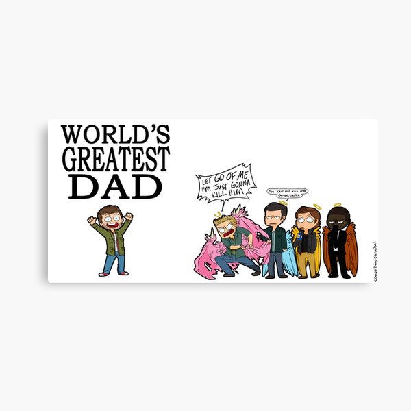 WORLD'S GREATEST DAD Canvas Print