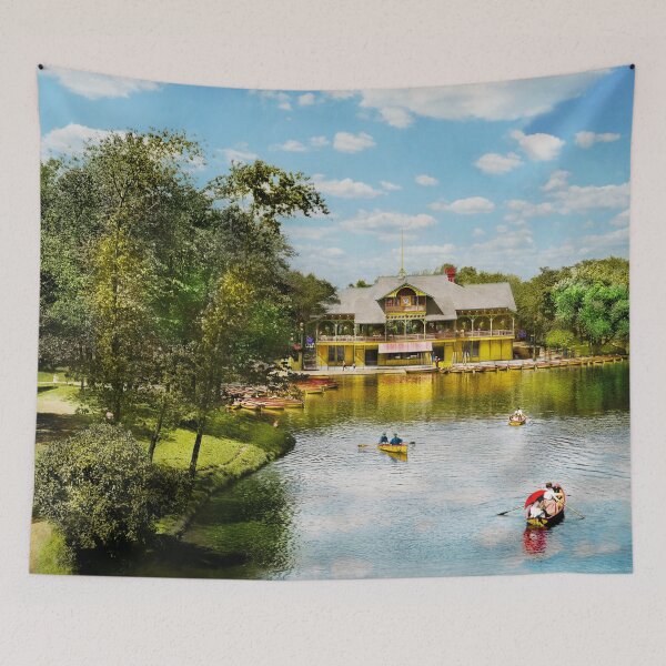 Item preview, City - Chicago IL - The boat house at Lincoln Park 1905 designed and sold by Mike Savad Photography.