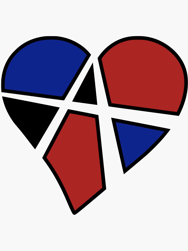 Polyamory Relationship Anarchy Heart (White) by polyphiliashop