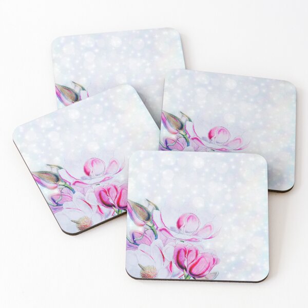 Item preview, Magic magnolia blossoms watercolor designed and sold by Eva-Success.