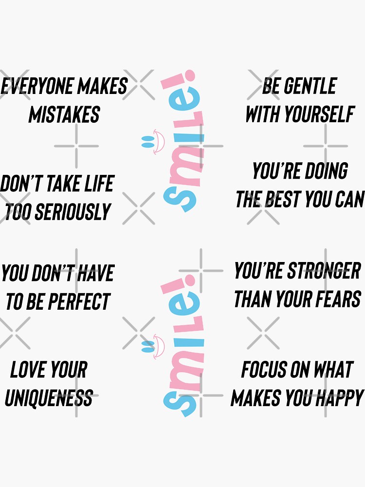 Thumbnail 3 of 3, Sticker, uplifting quotes for anxiety stickers pack designed and sold by Fatamimosh.