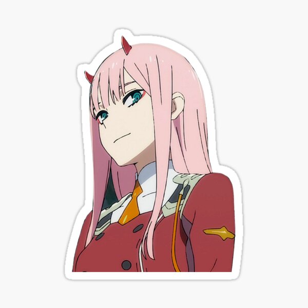 zero two sticker by neelam789 redbubble