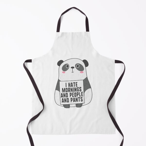 Item preview, Funny Cute Panda I Hate Mornings People And Pants designed and sold by Janis Vander.