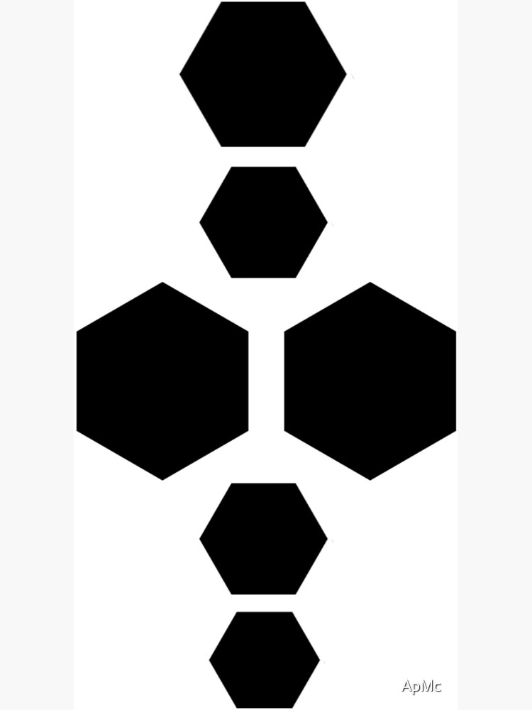 Black plain big hexagons without texture tattoo idea | TattoosAI