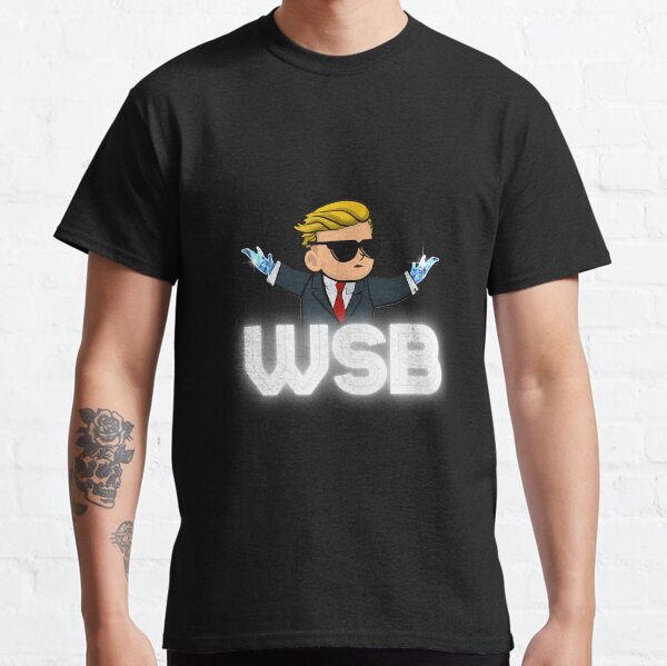 WSB Kid Diamond Hands WSB Logo Classic T-Shirt