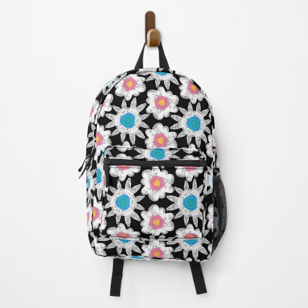 Item preview, Flowerful Black, White, Pink and Blue designed and sold by Kashabu.