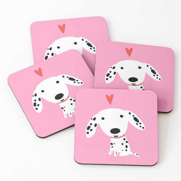 Item preview, Cute Dalmatian Puppy Dog with Red Heart | Valentine's Day designed and sold by Jenn Inashvili.