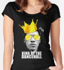 KOTD #FREEWORLBOSS - WHITE Women's Fitted Scoop T-Shirt