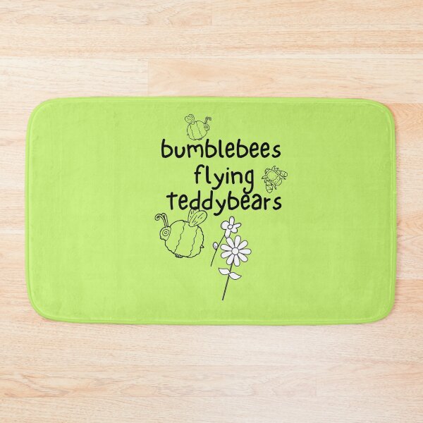 Item preview, Bumblebees Flying Teddybears Cute Line Drawing Design designed and sold by EarthArtDesigns.
