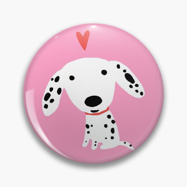 Item preview, Cute Dalmatian Puppy Dog with Red Heart | Valentine's Day designed and sold by Jenn Inashvili.