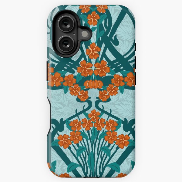 Item preview, Art Nouveau Garland in Teal designed and sold by MeganSteer.