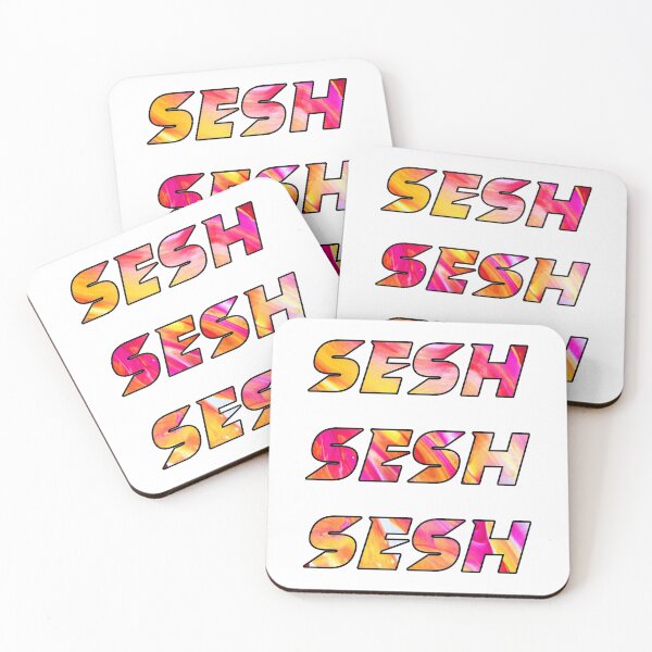 Item preview, Sesh sesh sesh colour bomb red and yellow rave festival design designed and sold by Captain-Jackson.