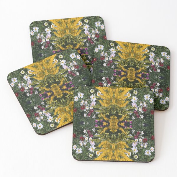 Item preview, Botanical Divine: Golden, Pink and White Flower Fusion designed and sold by RoseAromas.