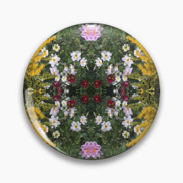 Item preview, Botanical Divine: Golden, Pink and White Flower Fusion designed and sold by RoseAromas.