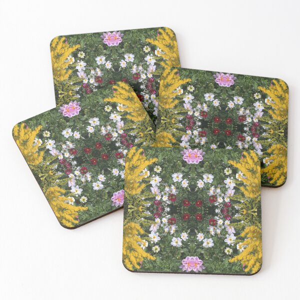 Item preview, Botanical Divine: Golden, Pink and White Flower Fusion designed and sold by RoseAromas.