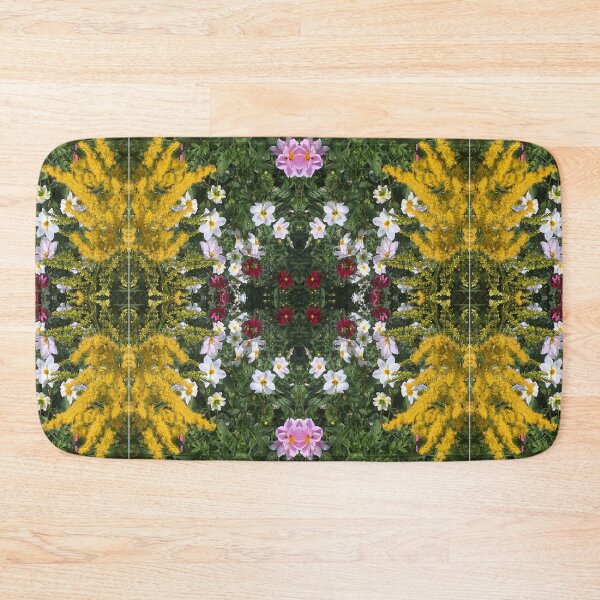 Item preview, Botanical Divine: Golden, Pink and White Flower Fusion designed and sold by RoseAromas.