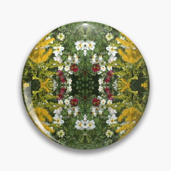 Item preview, Botanical Divine: Golden, Pink and White Flower Fusion designed and sold by RoseAromas.