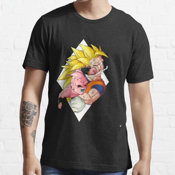 Dragon Ball Z Majin Buu Men's Black Graphic Crew Neck Tee-m : Target