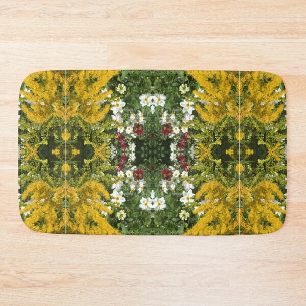 Item preview, Botanical Divine: Golden, Pink and White Flower Fusion designed and sold by RoseAromas.