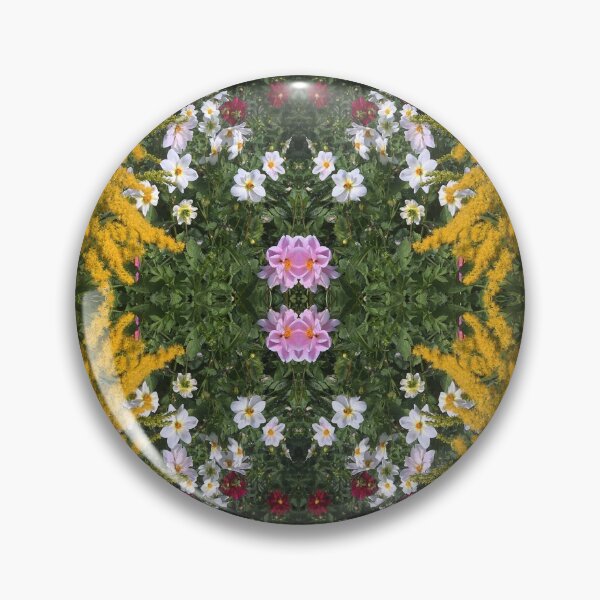 Item preview, Botanical Divine: Golden, Pink and White Flower Fusion designed and sold by RoseAromas.